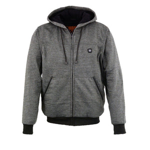 Men's Heated Fleece Hoodie: Features:

Durable Material – Cotton Exterior with Thermal Inside Lining, Knit Cuff and Waistband