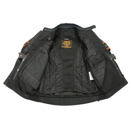 Men's Textile & Leather Jacket - Eagle Leather