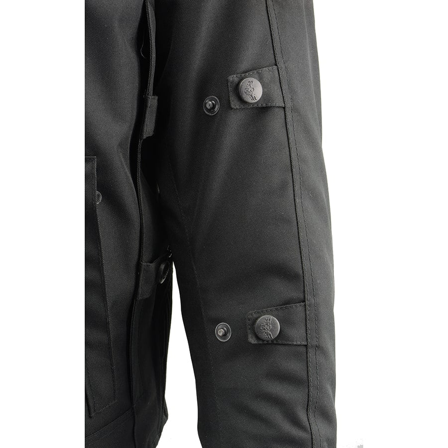 Men's Textile & Leather Jacket - Eagle Leather