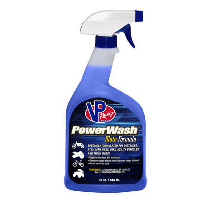 VP Power Wash Moto Formula 32 Oz.: PowerWash Moto is designed to tackle the toughest dirt, mud, and grease on motorcycles and