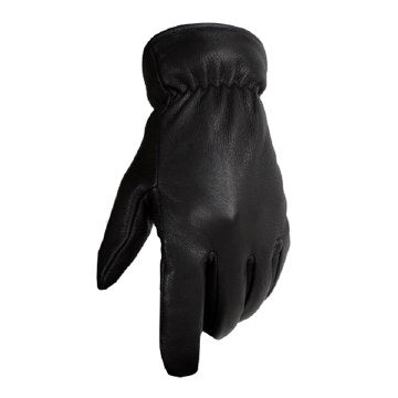 Napa Glove Deer Skin Lined Waterproof Gloves Black - Eagle leather