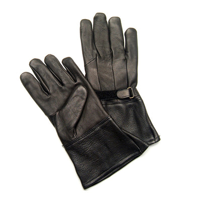 Napa Glove Classic Motorcycle Unlined Gauntlet Gloves Black - Eagle leather