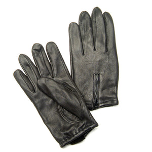 Deerskin Glove with Zipper: The Black Deerskin Zipper Back Glove is where timeless style meets everyday comfort