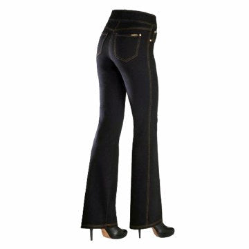 Slims Boot Cut Chambray: DescriptionOur knit denim is the most comfortable compression jean in the world
