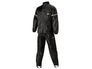 WP-8000 WeatherPro Rain Suit: Feature:

2-piece 100% waterproof motorcycle rain suit

Soft polyester outer shell with PVC bac
