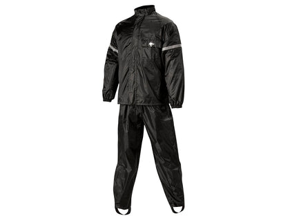 WP-8000 WeatherPro Rain Suit: Feature:

2-piece 100% waterproof motorcycle rain suit

Soft polyester outer shell with PVC bac