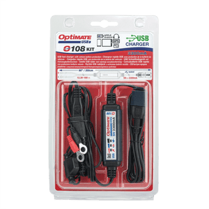 Sae to USB Optimate Adapter: The sealed in-line battery to USB 3300mA charger with 200cm / 80″ of cable and O-31 battery lead