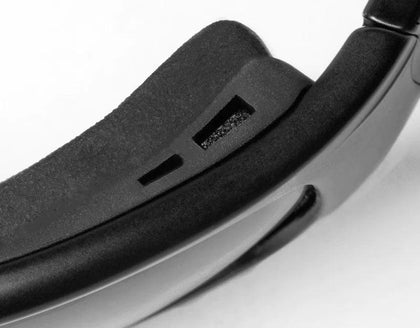 Chubasco 24:7 Eclypse/Black: Features:

Fits small/large faces
AirShield® Wind Blocking Foam Eyecup (not removable)
100% UVA/