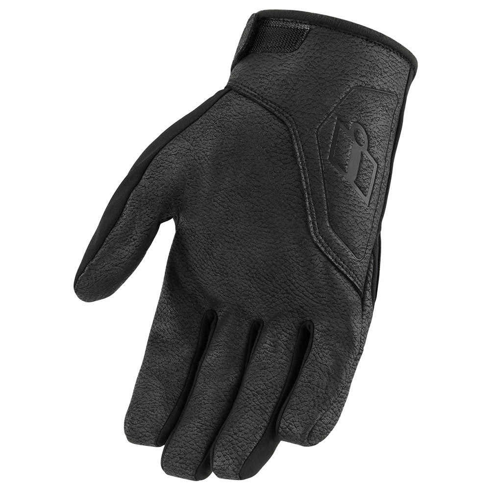 ICON PDX3 Gloves Black: Technical features housed within a sophisticated silhouette define the PDX3 glove