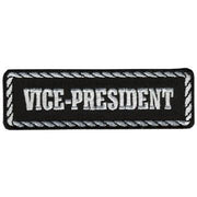 Vice President Patch: Heat-sealed backing for easy iron-on application