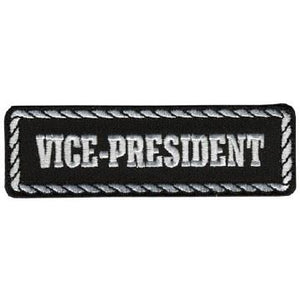 Vice President Patch: Heat-sealed backing for easy iron-on application