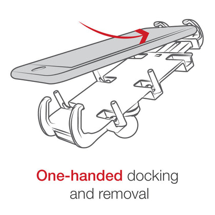 Quick Grip XL W/ U-Bolt: FEATURES

Spring-loaded holder features adjustable side supports that provide a secure fit for a var