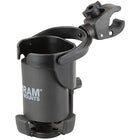 RAM Complete Large Cup Holder With Claw Mount: The RAM-B-132-400U consists of the small Tough-Claw™ base and RAM Level Cup™ S