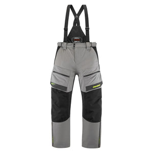 Raiden Pants Gray/Hi-Vis: The ICON Raiden™ Level 3 Waterproof pants are the premier accompaniment to the ICON Raiden™ Jacket