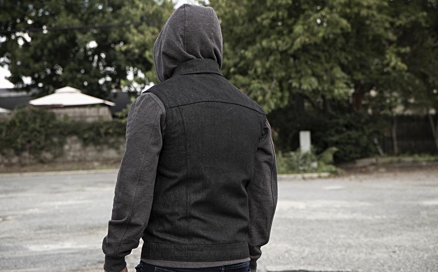 Hooded Rook Eagle Leather | Men's Rook Vest with Hoodie | eagleleather.com