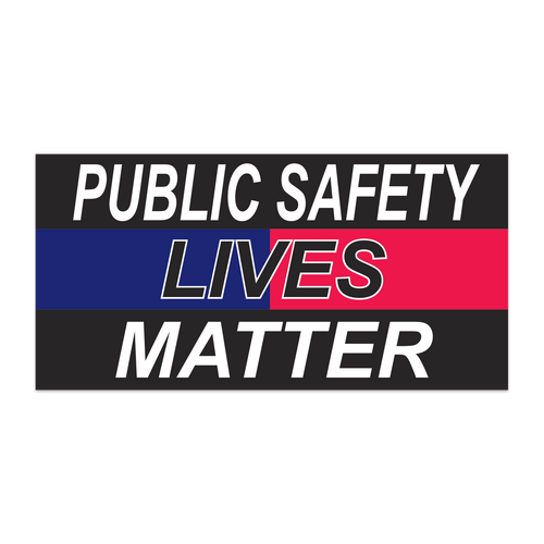 Public Safety Lives Matter Bumper Sticker