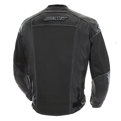 Phoenix 6.0 Jacket Black / Black: Features:

Free Air™ poly/mesh shell reinforced with Rock Tex™ at the shoulders, elbows and