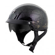 EXO-C110 Half Helmet Azalea: Features:

Advanced LG Polycarbonate Shell
SpeedView Drop-down Sunvisor
KwikWick II Anti-Microbi