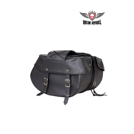 Dream Apparel 4003 Leather Saddle Bag - Black - Eagle Leather