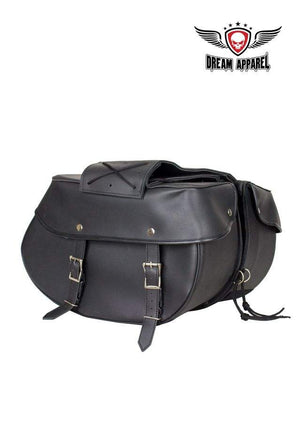 PVC Saddlebags 4003: Features:

Dimensions: 12" x 8" x 14"
Universal Fitting
Each compartment has a zipped pocket
4 Tie-Down 