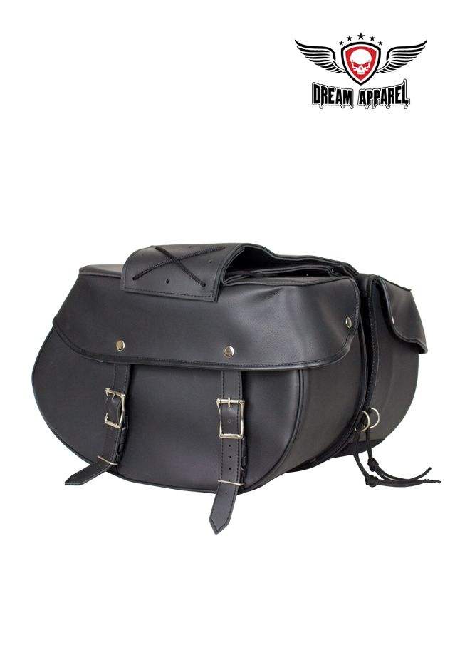 Dream Apparel 4003 PVC Saddle Bag - Black - Eagle Leather