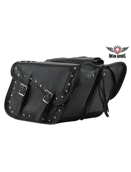 Waterproof PVC Saddlebags With Gun Holster: Motorcycle Saddlebag With Studs
This motorcycle saddlebag features zipoff with he