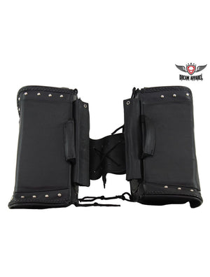Waterproof PVC Saddlebags With Gun Holster: Motorcycle Saddlebag With Studs
This motorcycle saddlebag features zipoff with he