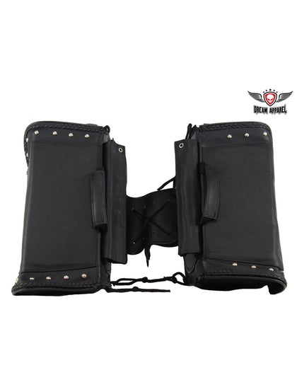 Waterproof PVC Saddlebags With Gun Holster: Motorcycle Saddlebag With Studs
This motorcycle saddlebag features zipoff with he
