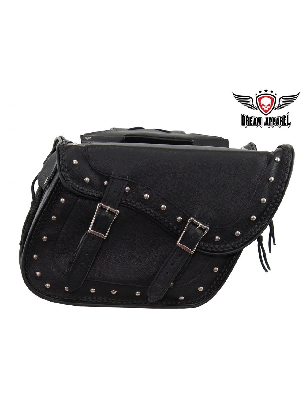 Waterproof PVC Saddlebags With Gun Holster: Motorcycle Saddlebag With Studs
This motorcycle saddlebag features zipoff with he