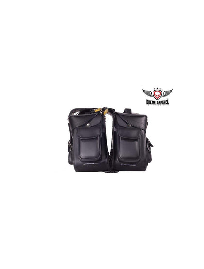 PVC Saddlebag 4085 No Studs: Dimensions: 19" x 7