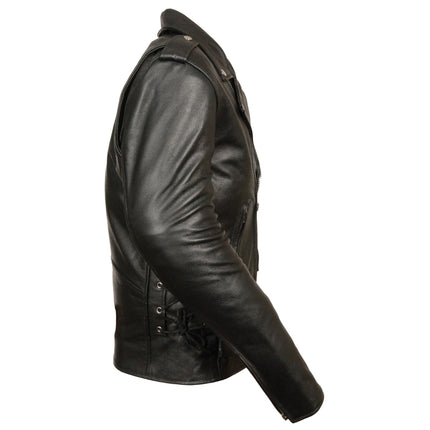 Men's Basic MC Jacket Black - Eagle Leather