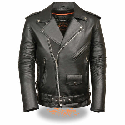 Men's Basic MC Jacket Black - Eagle Leather