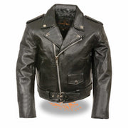 Kids Basic MC Jacket: Features:

Children's motorcycle style jacket
Promotional Grade Leather 1