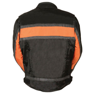Men's Textile Jkt  W/Refl: Features:

1680D Nylon Material
Full Sleeve Zip Out liner
Stand Up Collar with Snap Closure &amp; 