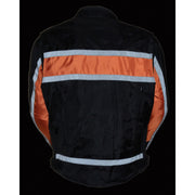 Men's Textile Jkt  W/Refl: Features:

1680D Nylon Material
Full Sleeve Zip Out liner
Stand Up Collar with Snap Closure &amp; 