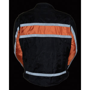 Men's Textile Jkt  W/Refl: Features:

1680D Nylon Material
Full Sleeve Zip Out liner
Stand Up Collar with Snap Closure &amp; 