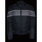 Men's Nylon Jacket 2121: Features:

600D Nylon Textile Material
Full Sleeve Zip Out liner
Front and back venting
Stand Up Col