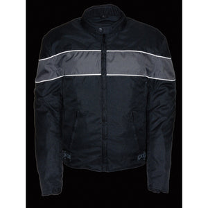 Men's Nylon Jacket 2121: Features:

600D Nylon Textile Material
Full Sleeve Zip Out liner
Front and back venting
Stand Up Col