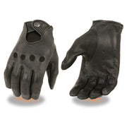 Men's Deer Skin Driving Glove: USA Deerskin Leather
Lightweight &amp; Unlined
Snap Wrist Strap Closure