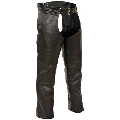 Event Leather Jean Style Leather Chaps - Black - Eagle Leather