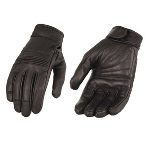Ladies Riding Gloves: Features:

Premium Cowhide Leather
Stretch Knuckles for Optimal Comfort
Gel Palm
Adjustable Wrist Strap