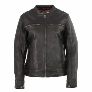 Ladies Lightweight Leather Jacket: Features:

Goatskin 1