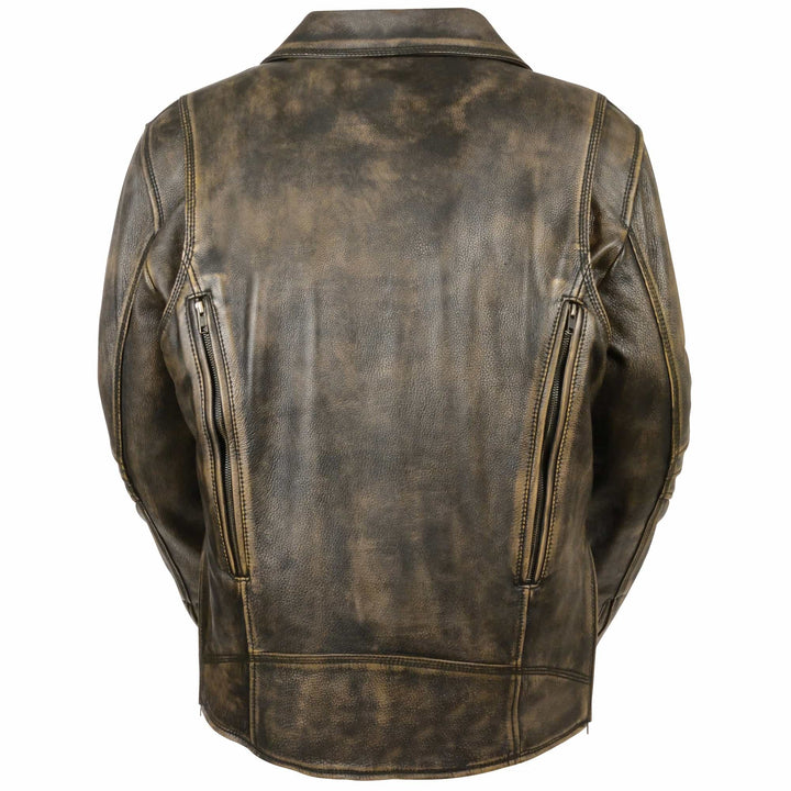 Men's Updated MC Jacket Brown - Eagle Leather