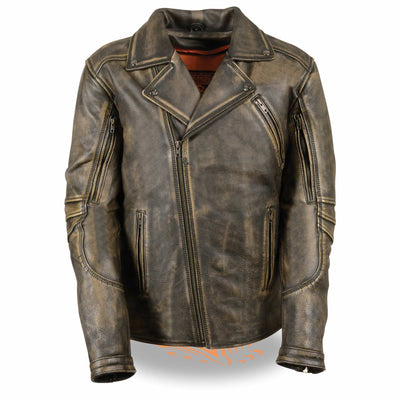 Men's Updated MC Jacket Brown - Eagle Leather