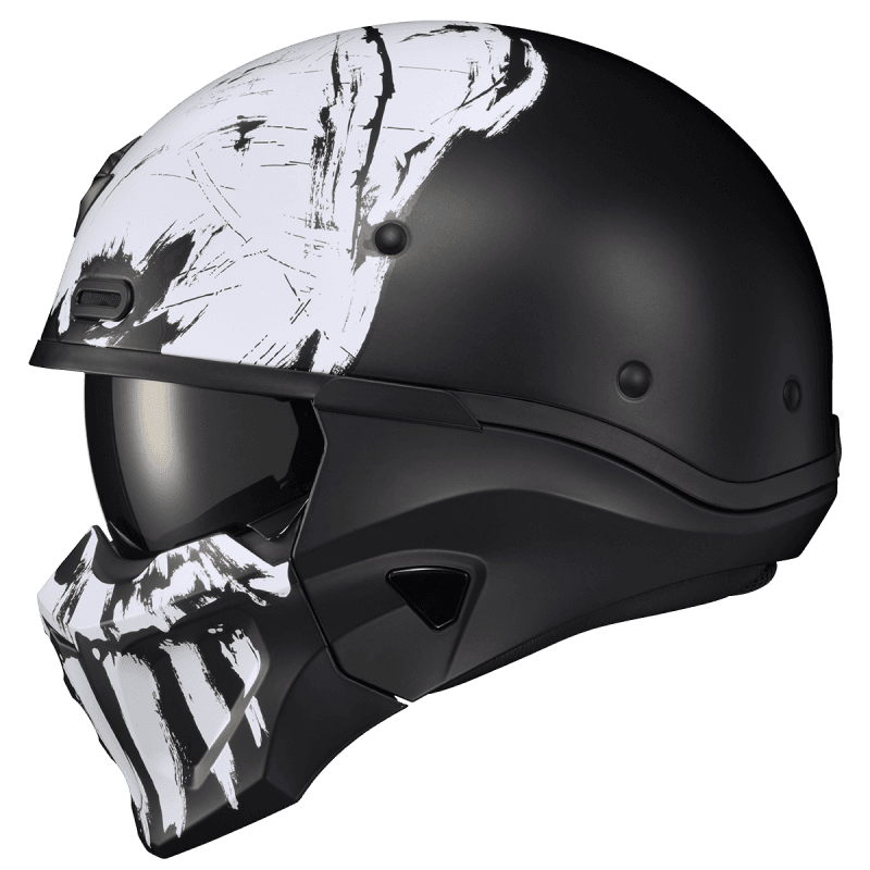 scorpion crackhead helmet Scorpion EXO Covert X Half Helmet – Marauder – Eagle Leather