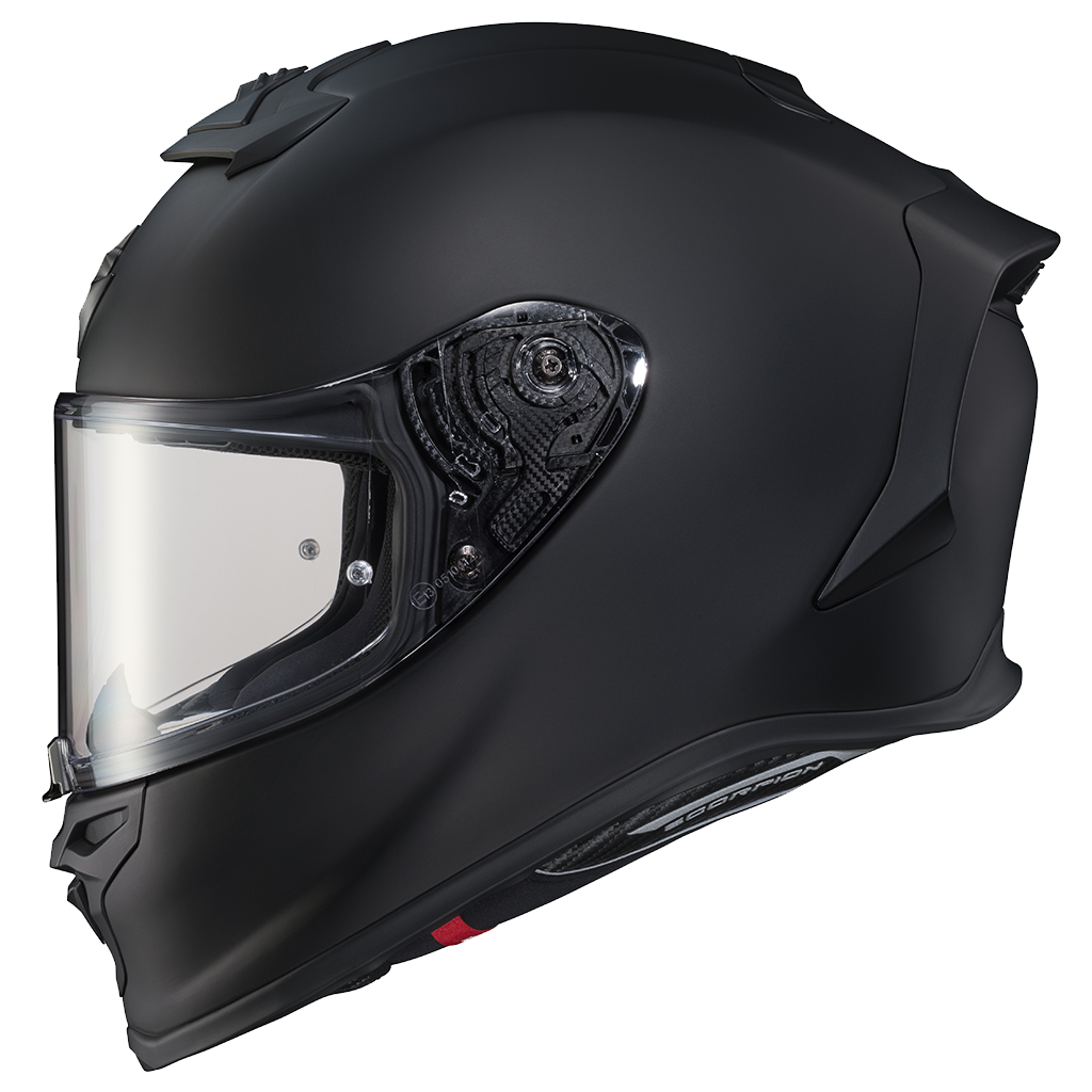 EXO-R1 Matte Black: Regardless of where you tear it up; track, canyon, or urban wasteland, the Scorpion EXO-R1 Air was design