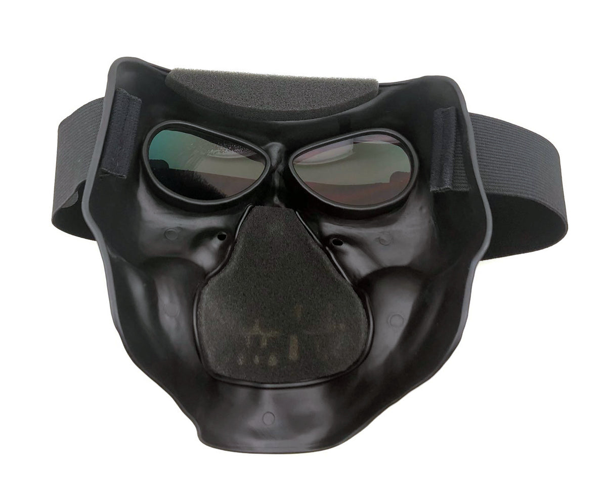 Black Skull Mask Red 24/7 Lens: BLACK SKULL FULL FACE MASK

Made with Polypropylene (Helmet Material)
Polycarbonate Lenses
Ma