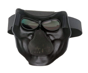 Black Skull Mask Red 24/7 Lens: BLACK SKULL FULL FACE MASK

Made with Polypropylene (Helmet Material)
Polycarbonate Lenses
Ma