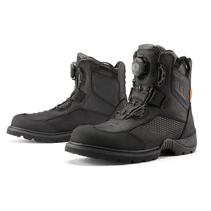 Icon StormHawk Boot: Description
From our rain-soaked rides in Portland, Oregon, comes the ICON Stormhawk™ Waterproof boot