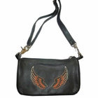 Ladies Clip Bag W/Wing Brown: Ladies Clip Bag W/Wing Brown